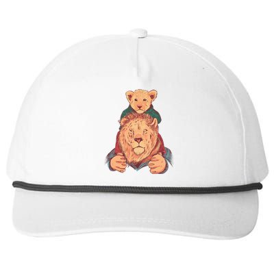 Lion Father And Son Snapback Five-Panel Rope Hat