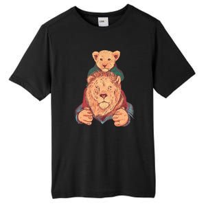 Lion Father And Son Tall Fusion ChromaSoft Performance T-Shirt