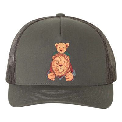 Lion Father And Son Yupoong Adult 5-Panel Trucker Hat