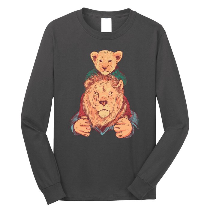 Lion Father And Son Long Sleeve Shirt