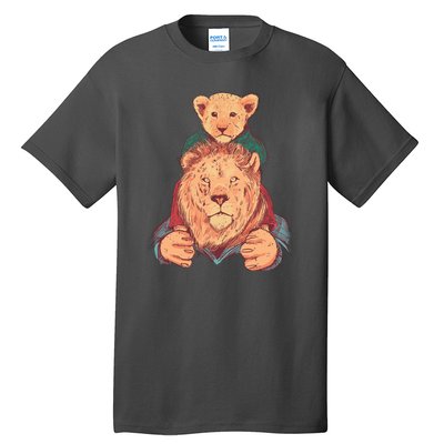 Lion Father And Son Tall T-Shirt