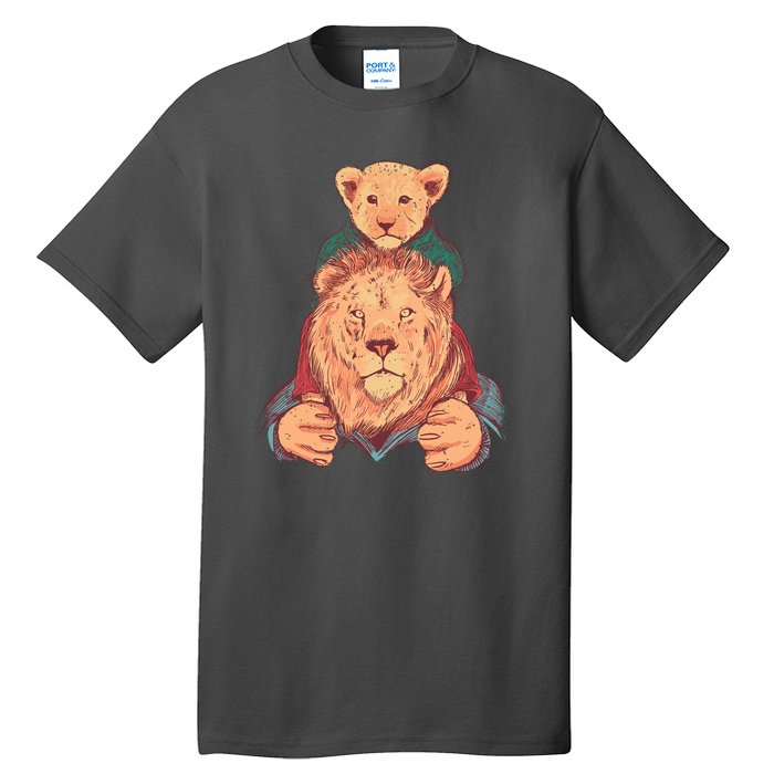 Lion Father And Son Tall T-Shirt