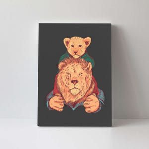 Lion Father And Son Canvas