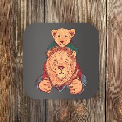 Lion Father And Son Coaster