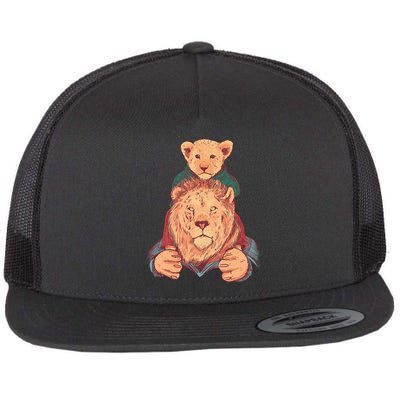 Lion Father And Son Flatbill Hat