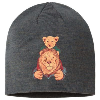 Lion Father And Son Sustainable Beanie