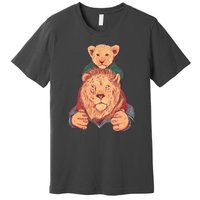 Lion Father And Son Premium T-Shirt