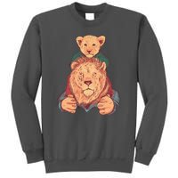 Lion Father And Son Tall Sweatshirt