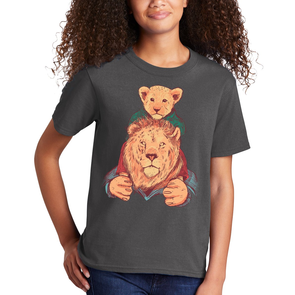 Lion Father And Son Kids T-Shirt