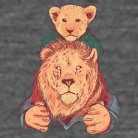 Lion Father And Son Kids T-Shirt