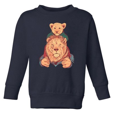 Lion Father And Son Toddler Sweatshirt