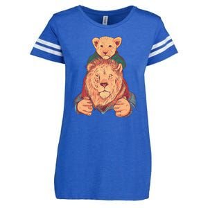 Lion Father And Son Enza Ladies Jersey Football T-Shirt