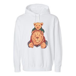 Lion Father And Son Garment-Dyed Fleece Hoodie