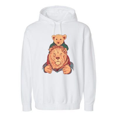 Lion Father And Son Garment-Dyed Fleece Hoodie