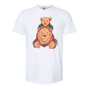 Lion Father And Son Softstyle CVC T-Shirt