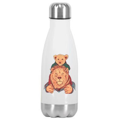 Lion Father And Son Stainless Steel Insulated Water Bottle