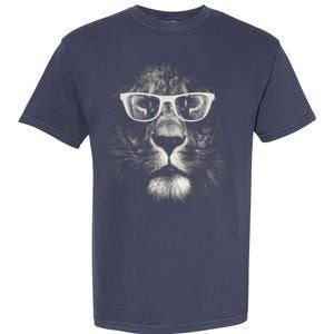 Lion Glasses Head Garment-Dyed Heavyweight T-Shirt