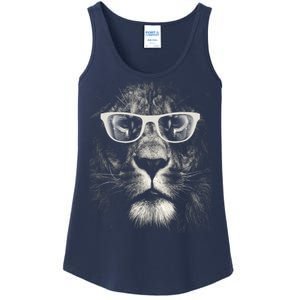 Lion Glasses Head Ladies Essential Tank