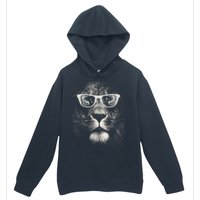 Lion Glasses Head Urban Pullover Hoodie