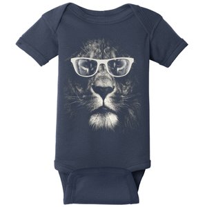 Lion Glasses Head Baby Bodysuit