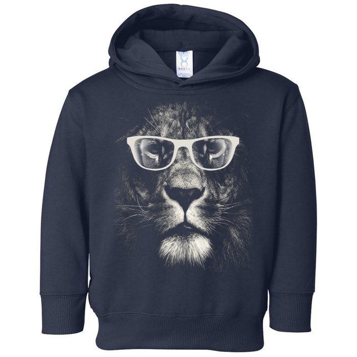 Lion Glasses Head Toddler Hoodie