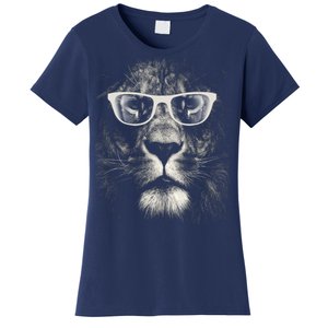 Lion Glasses Head Women's T-Shirt