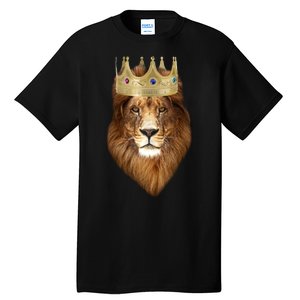 Lion Gold Crown King Of The Jungle Tall T-Shirt