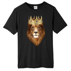 Lion Gold Crown King Of The Jungle Tall Fusion ChromaSoft Performance T-Shirt