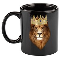 Lion Gold Crown King Of The Jungle 11oz C Handle Ceramic Mug