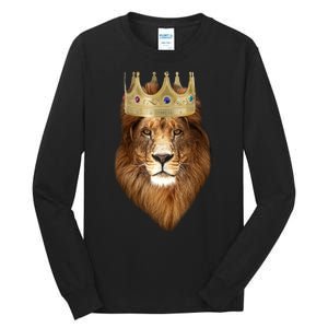 Lion Gold Crown King Of The Jungle Tall Long Sleeve T-Shirt