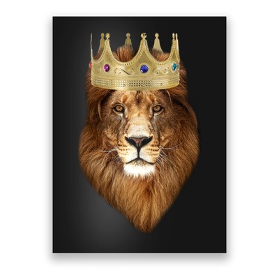 Lion Gold Crown King Of The Jungle Poster
