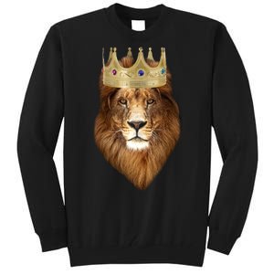 Lion Gold Crown King Of The Jungle Tall Sweatshirt