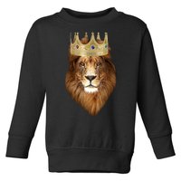 Lion Gold Crown King Of The Jungle Toddler Sweatshirt