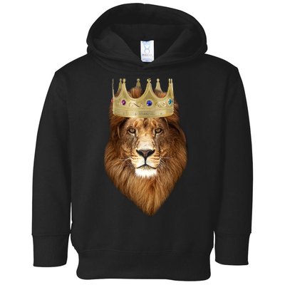 Lion Gold Crown King Of The Jungle Toddler Hoodie