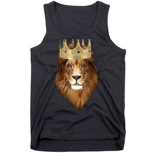 Lion Gold Crown King Of The Jungle Tank Top