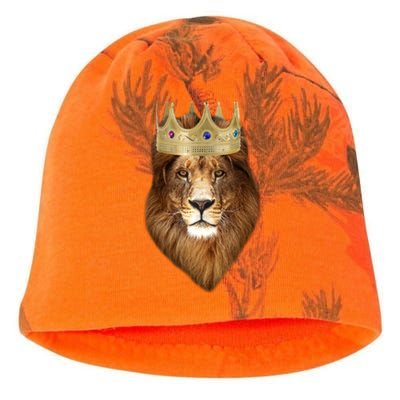 Lion Gold Crown King Of The Jungle Kati - Camo Knit Beanie