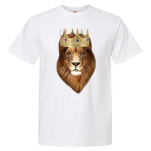 Lion Gold Crown King Of The Jungle Garment-Dyed Heavyweight T-Shirt