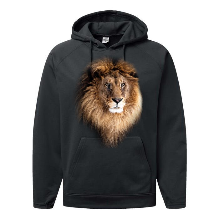 Lion Head Graphic Performance Fleece Hoodie