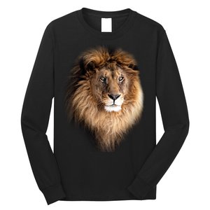 Lion Head Graphic Long Sleeve Shirt