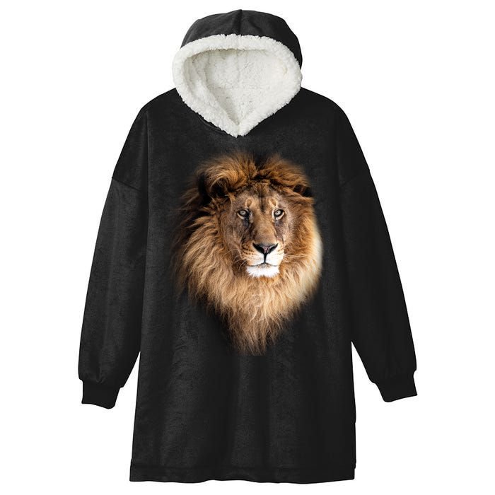 Lion Head Graphic Hooded Wearable Blanket