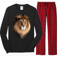 Lion Head Graphic Long Sleeve Pajama Set