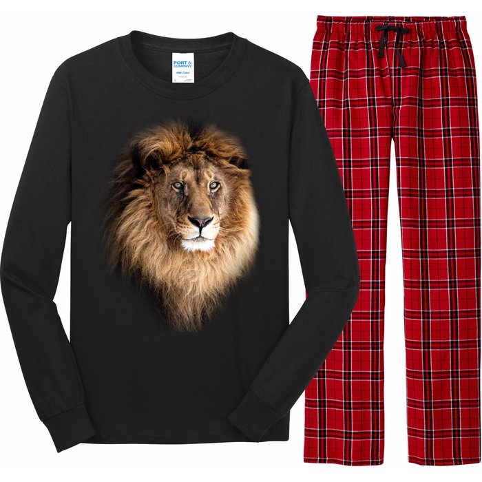 Lion Head Graphic Long Sleeve Pajama Set