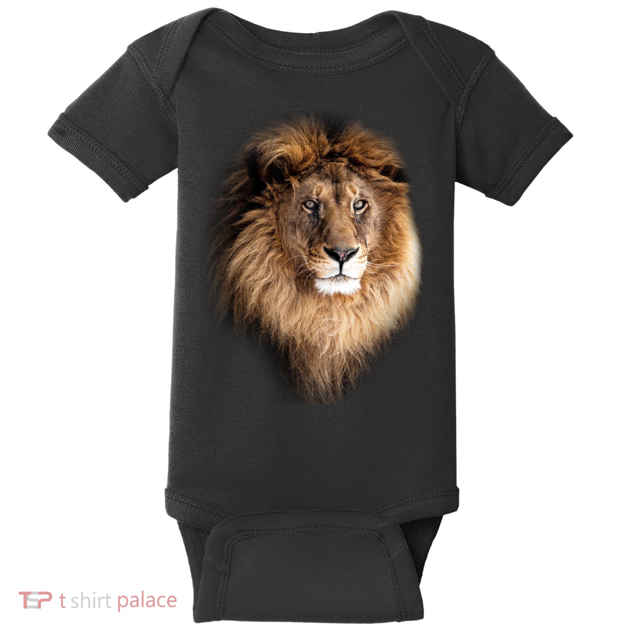 Lion Head Graphic Baby Bodysuit