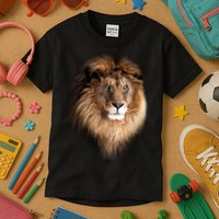 Lion Head Graphic Kids T-Shirt