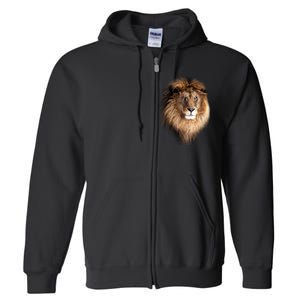 Lion Head Graphic Full Zip Hoodie