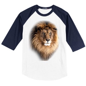 Lion Head Graphic Baseball Sleeve Shirt