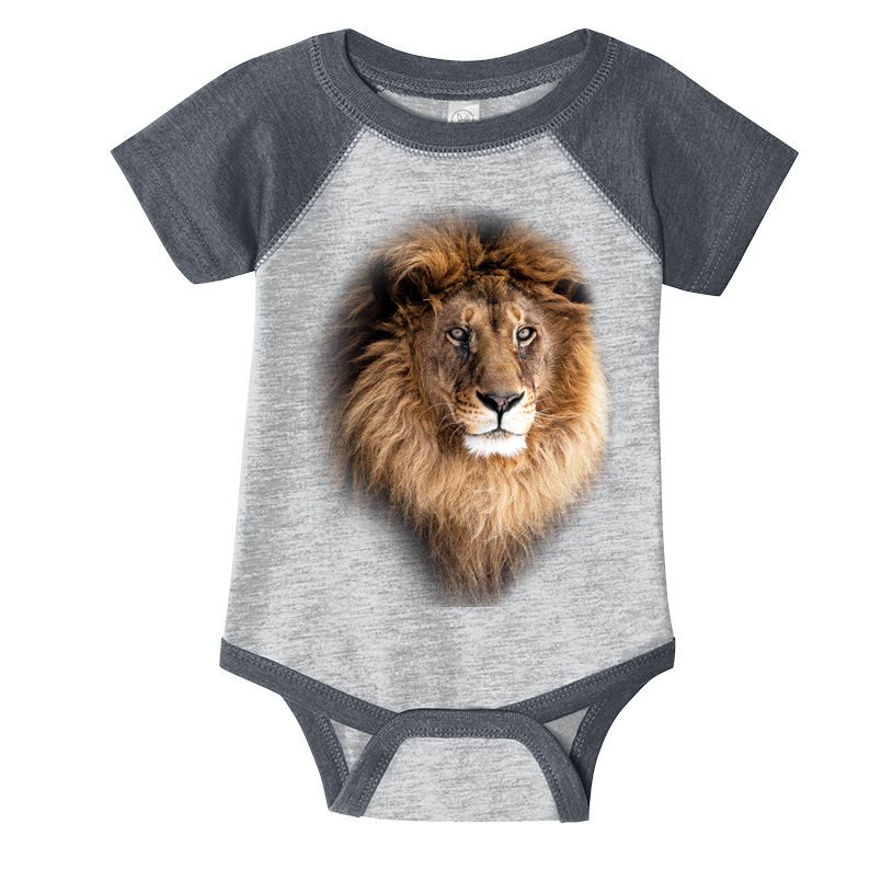 Lion Head Graphic Infant Baby Jersey Bodysuit