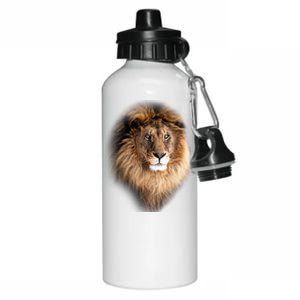 Lion Head Graphic Aluminum Water Bottle