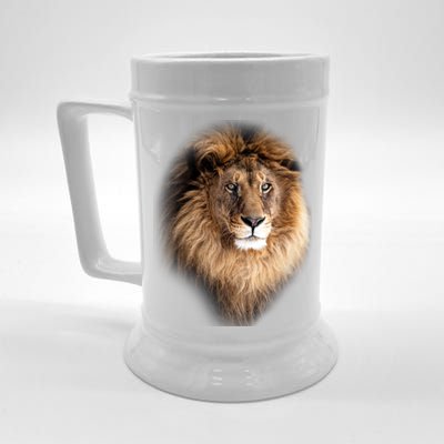 Lion Head Graphic Beer Stein