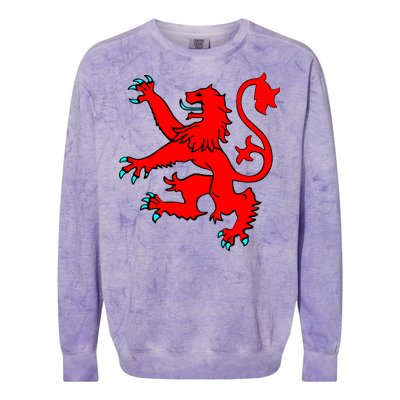 Lion Rampant of Scotland Colorblast Crewneck Sweatshirt